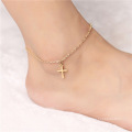 Shangjie Oem Summer Personals All-Match Popular Anklet Simple Cross Best Friend Anklet Iced Aced Anklets